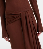 Aya Muse Lace-trimmed maxi dress