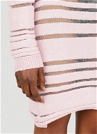 Sheer Panel Skirt in Pink