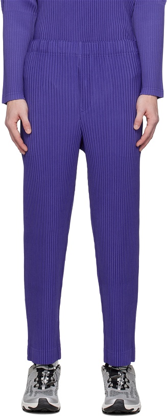 Photo: HOMME PLISSÉ ISSEY MIYAKE Purple Monthly Color September Trousers