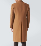Lardini Double-breasted wool-blend overcoat