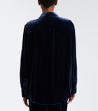 Asceno London velvet shirt