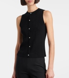 Vince Ribbed-knit cotton top