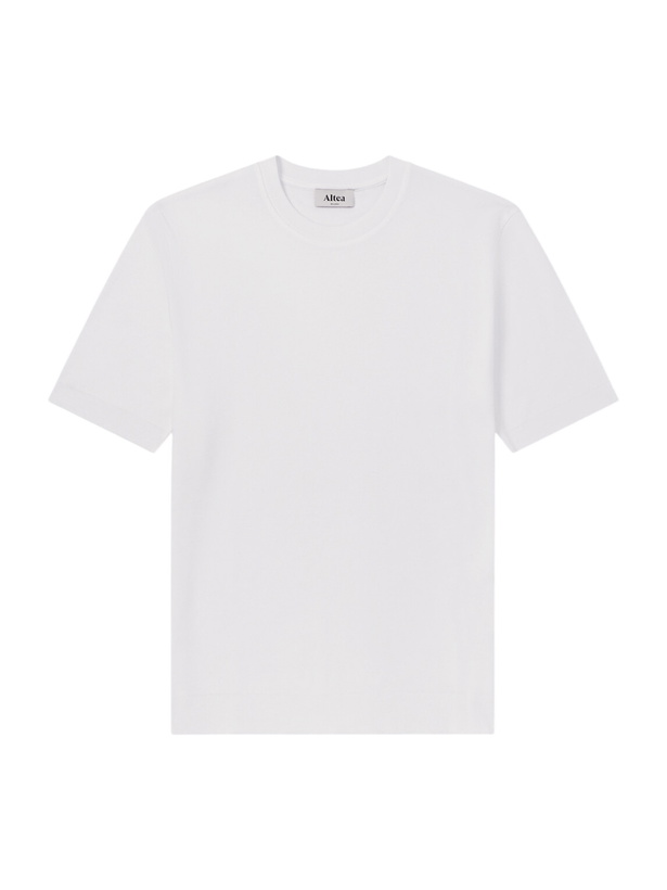 Photo: Altea - Cotton-Piqué T-Shirt - White