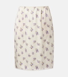 Dorothee Schumacher Shiny Daydream silk satin midi skirt