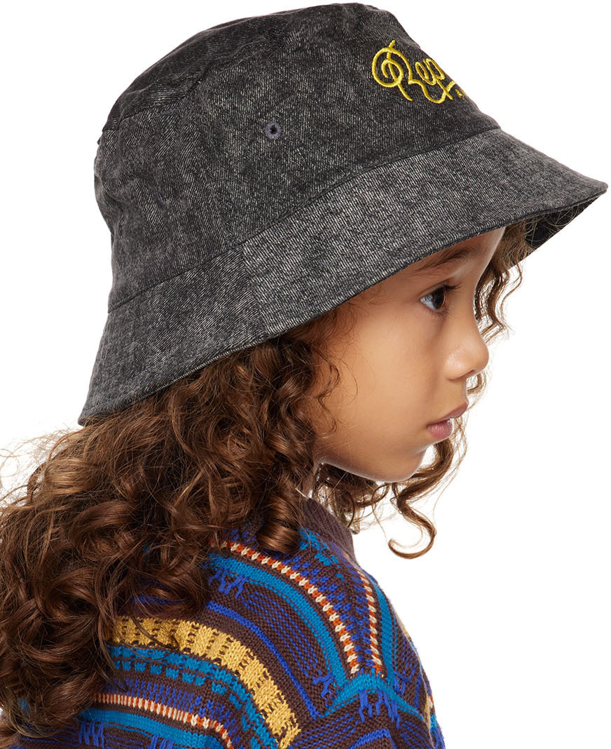 Repose AMS Kids Gray Denim Bucket Hat Repose AMS