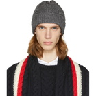 Thom Browne Grey Aran Cable Hat