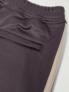 TOM FORD - Straight-Leg Webbing-Trimmed Jersey Track Pants - Brown