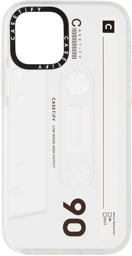 Photo: Casetify White & Black Cassette Impact iPhone 12 Pro Case