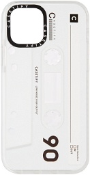 Casetify White & Black Cassette Impact iPhone 12 Pro Case