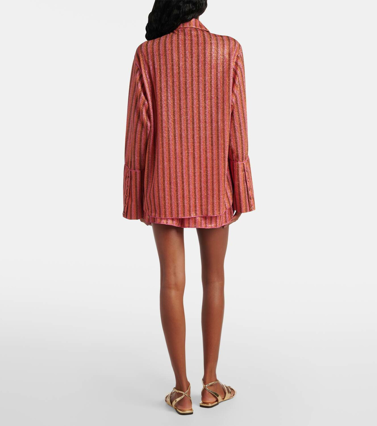 Oséree Lumière striped shirt