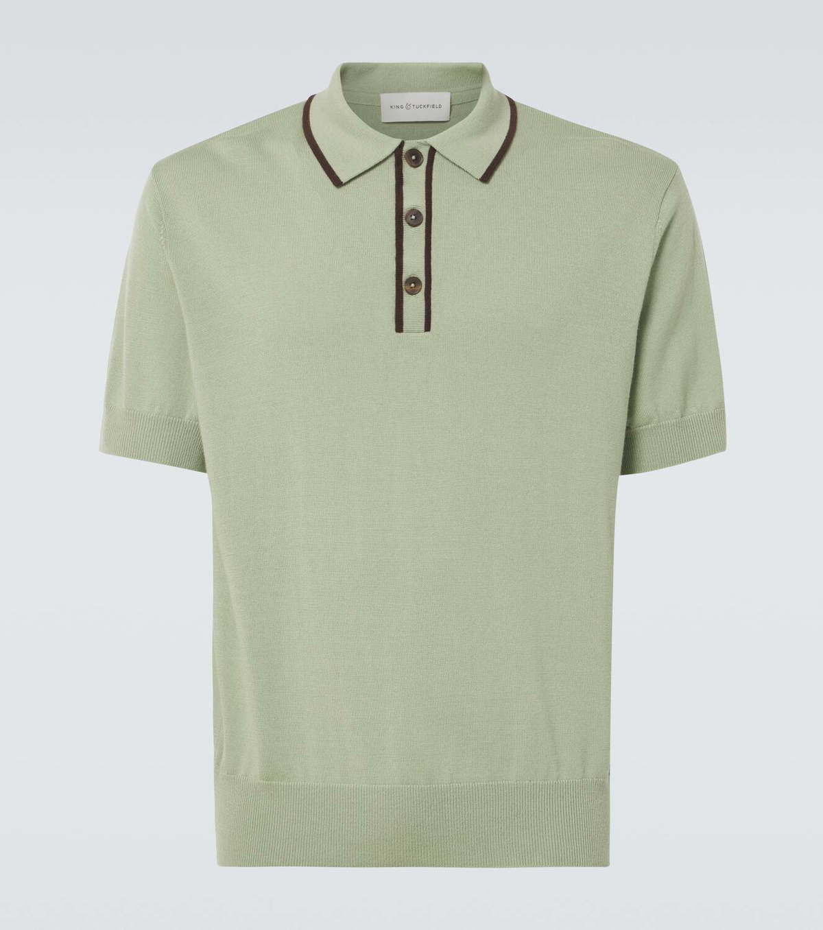 King & Tuckfield Wool polo shirt