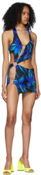 Louisa Ballou Black & Blue Sex Wax Dress