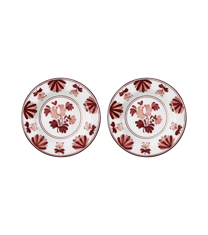 Photo: Cabana Blossom set of 2 ceramic soup plates