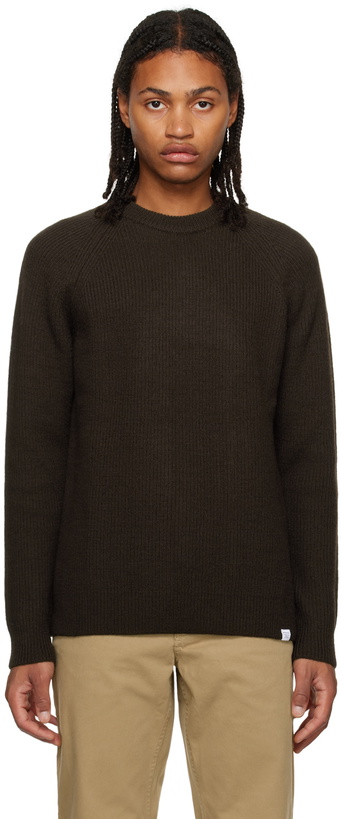 Photo: NORSE PROJECTS Brown Roald Sweater