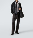 Tom Ford Leather-trimmed jacket
