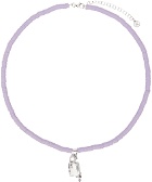 Alan Crocetti SSENSE Exclusive Purple Raver Necklace