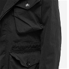 Ten C Men's Garment Dyed Smock Snow Jacket in Black
