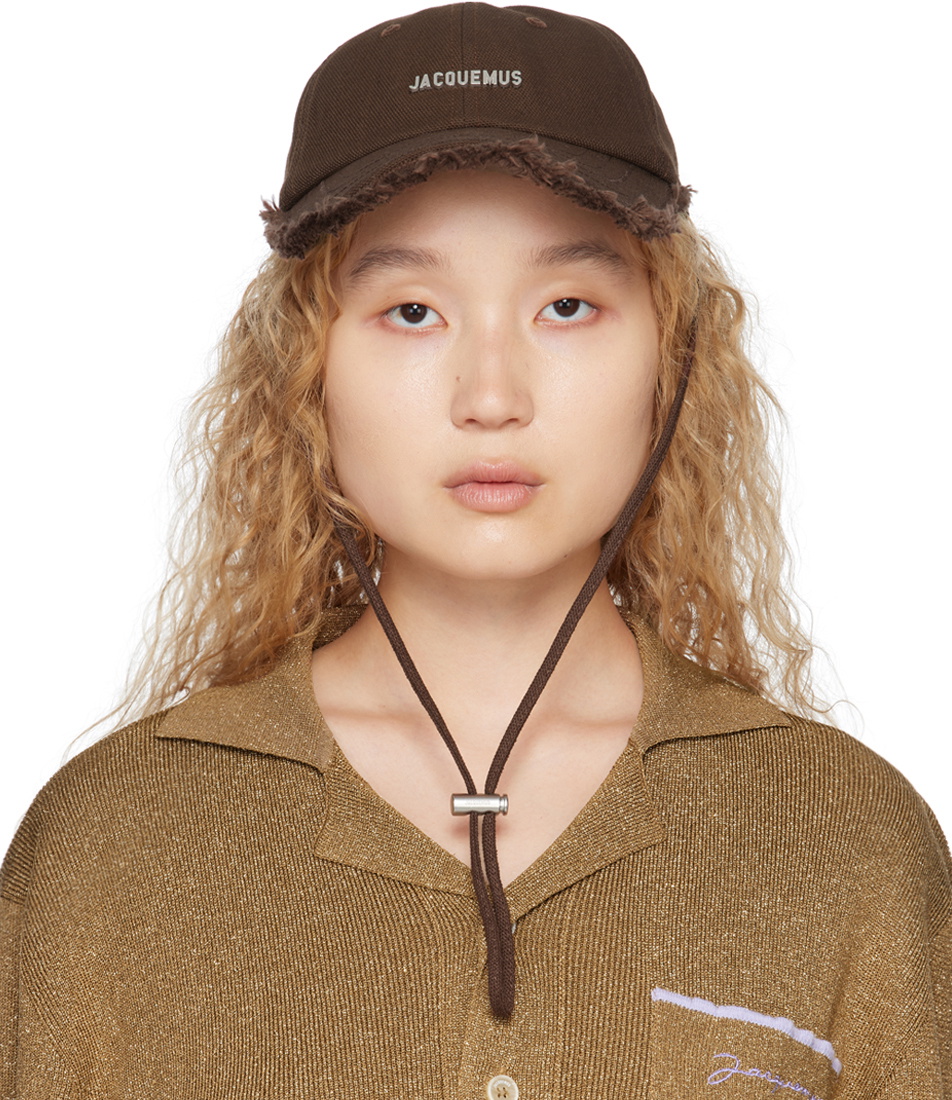 Jacquemus Brown Le Raphia 'La Casquette Artichaut' Cap Jacquemus