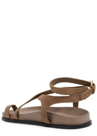 A.emery Jalen Slim Suede Sandals Beige