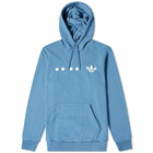 Adidas Men's Reclaim Logo Hoody in Altered Blue