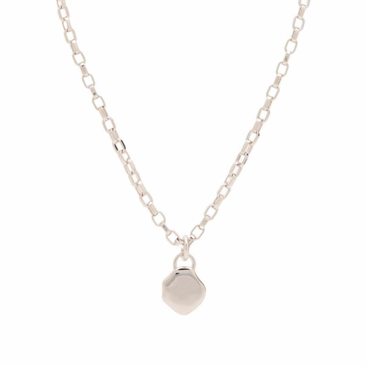 Acne Studios Women's Stamp Pendant Necklace in Silver 