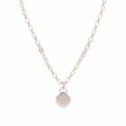 Acne Studios Women's Stamp Pendant Necklace in Silver 