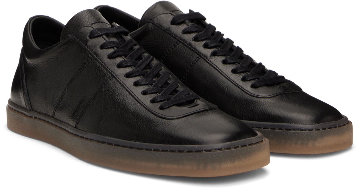 LEMAIRE Black Linoleum Laced Up Sneakers Lemaire