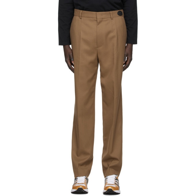 Photo: We11done Tan Slim-Fit Trousers