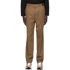 We11done Tan Slim-Fit Trousers