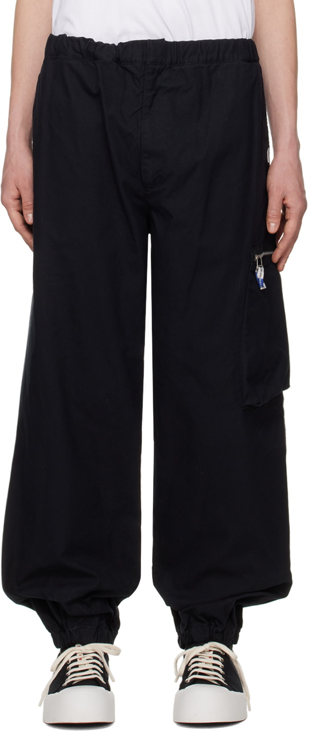 Miharayasuhiro Black Loose Fit Cargo Pants Miharayasuhiro