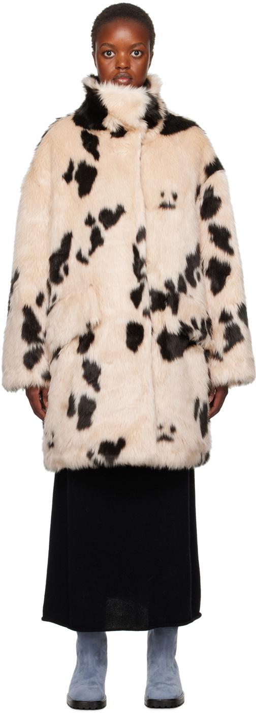 Cow fur outlet coat