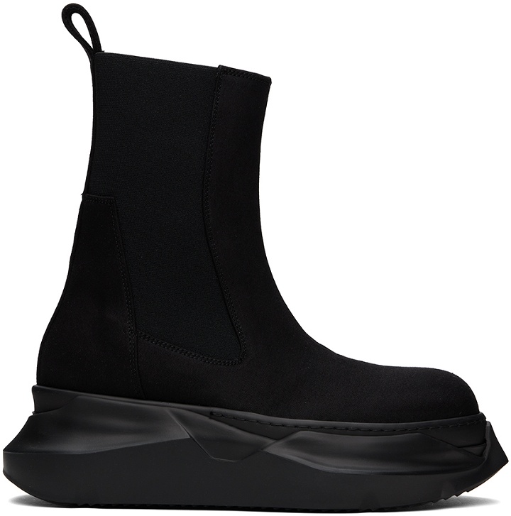 Photo: Rick Owens DRKSHDW Black Beatle Abstract Chelsea Boots