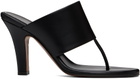 The Row Black Signum Heeled Sandals