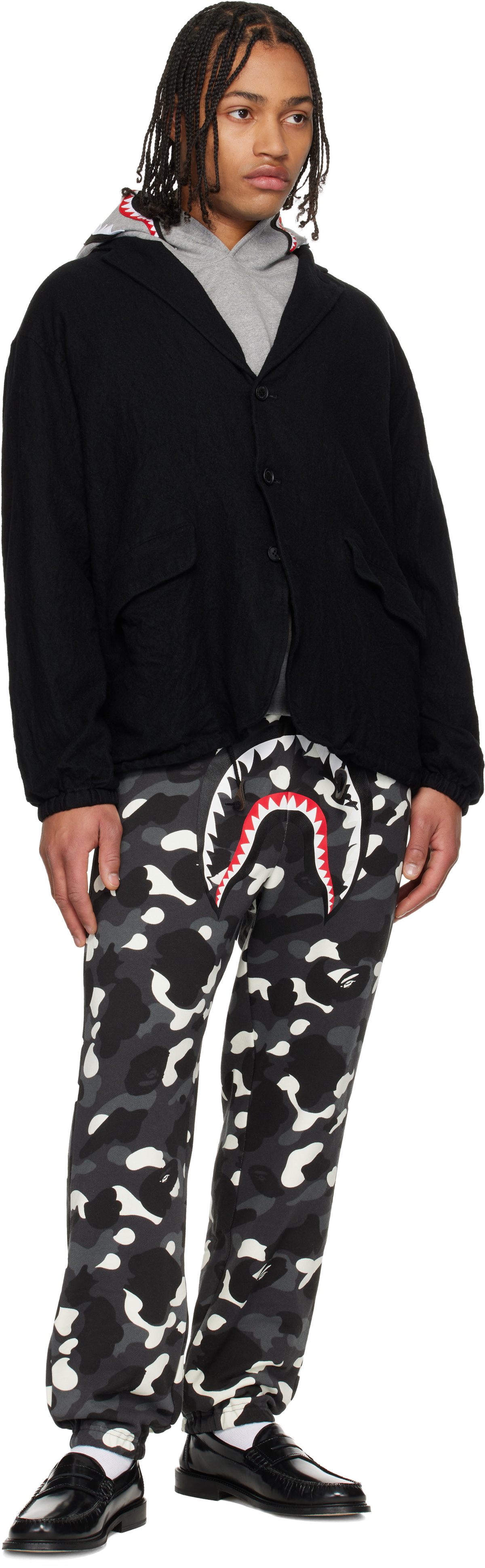 BAPE Black City Camo Shark Sweatpants