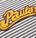 Loewe - Paula's Ibiza Logo-Appliquéd Striped Cotton T-Shirt - White