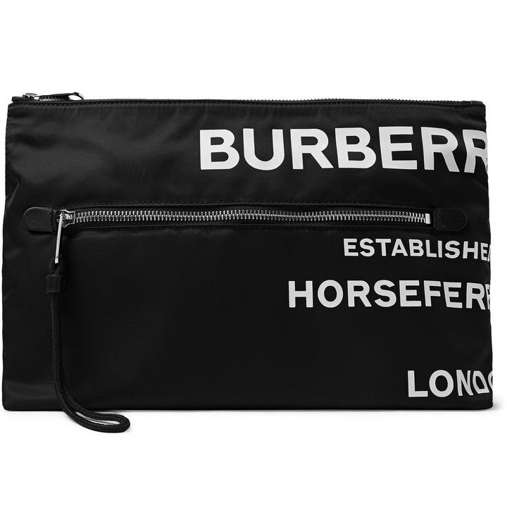 Photo: Burberry - Duncan Printed Nylon Zipped Pouch - Black