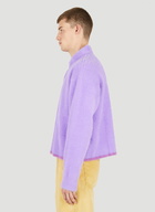 La Neve Polo Sweater in Lilac