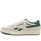 Reebok Men's Club C Revenge Vintage Sneakers in Green/Classic Burgundy