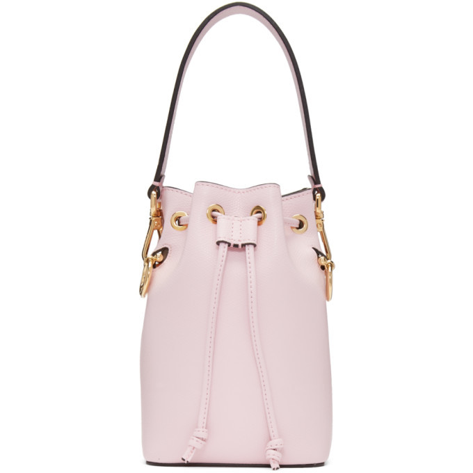 Fendi pink bucket discount bag