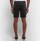NN07 - Slim-Fit Stretch-Denim Shorts - Charcoal