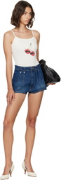 WILLY CHAVARRIA Off-White Cherry Cholita Camisole