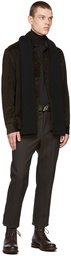 Brioni Brown Corduroy Fitted Shirt