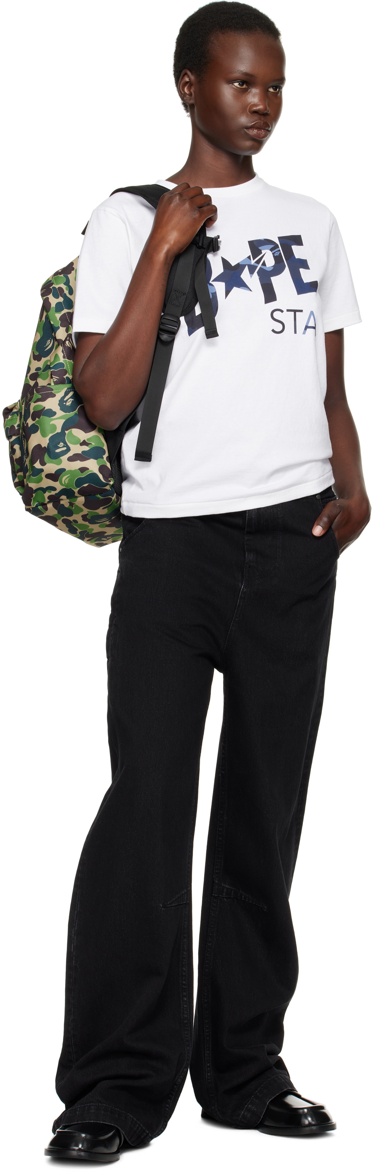 BAPE Green ABC Camo Daypack M Backpack