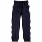 Fred Perry Men's Taped Track Pant in Carbon Blue