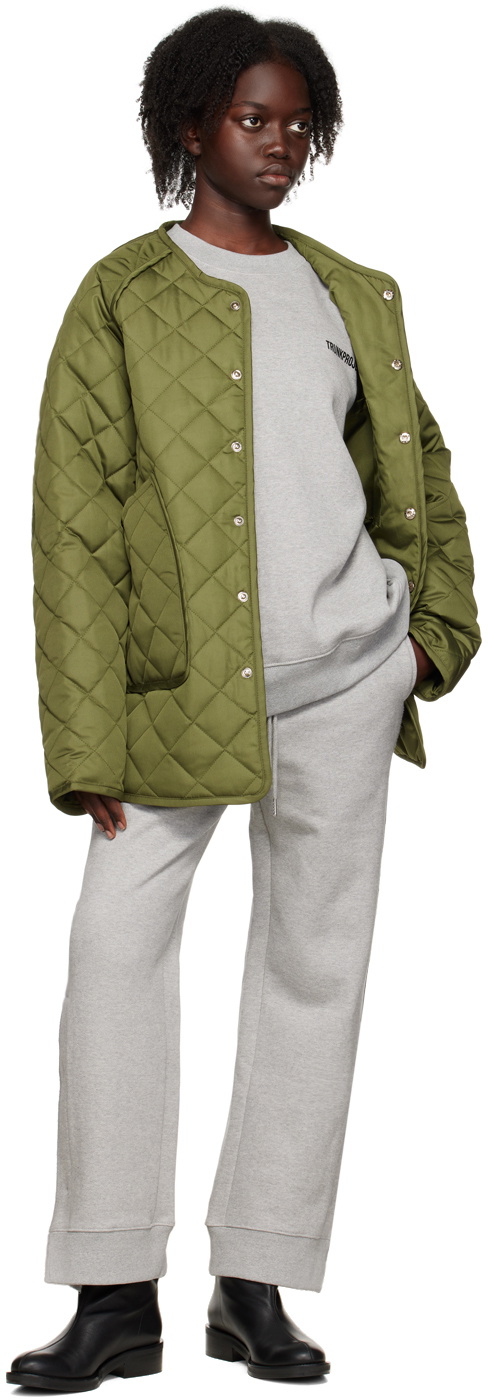 Trunk Project SSENSE Exclusive Khaki Quilted Jacket