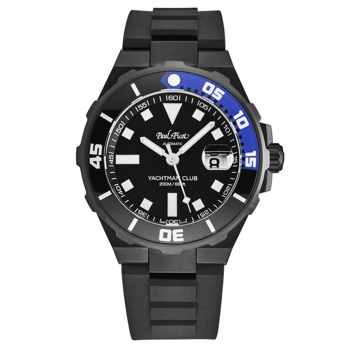 Photo: Paul Picot Yachtmanclub Automatic Black Dial Mens Watch P1251N.NB.3614CM001