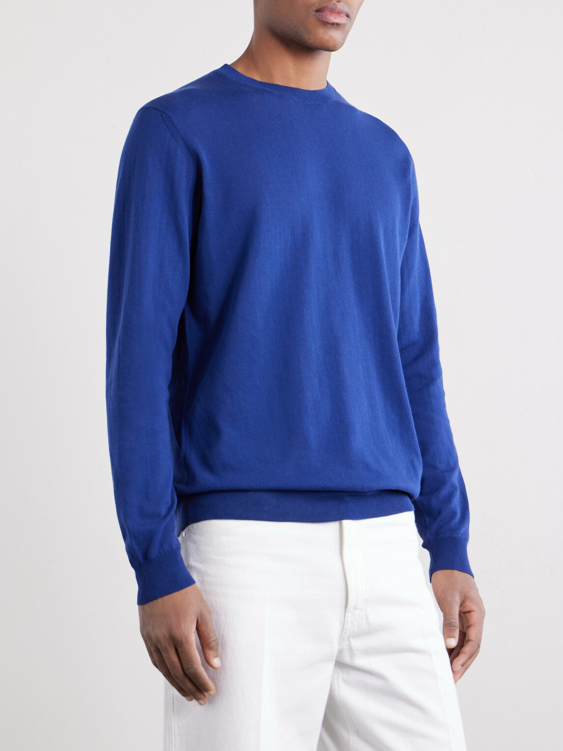 PIACENZA 1733 - Cotton Sweater - Blue