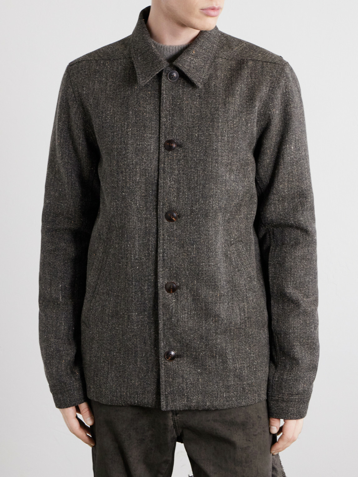 Rick Owens - Brad Wool and Linen-Blend Jacket - Gray