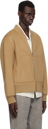 MACKAGE Tan Emilio Bomber Jacket