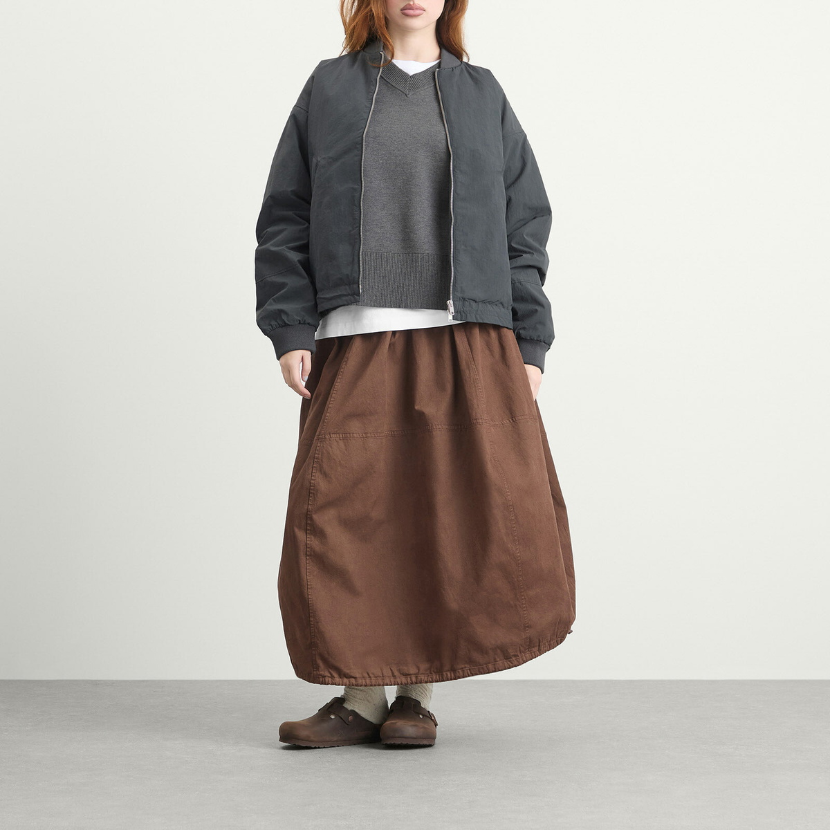 YMC Basement Bomber Jacket Presented by END. in Charcoal YMC